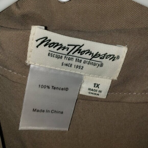 Women's Norm Thompson Tan Shirt Jacket - 1X - Picture 4 of 4